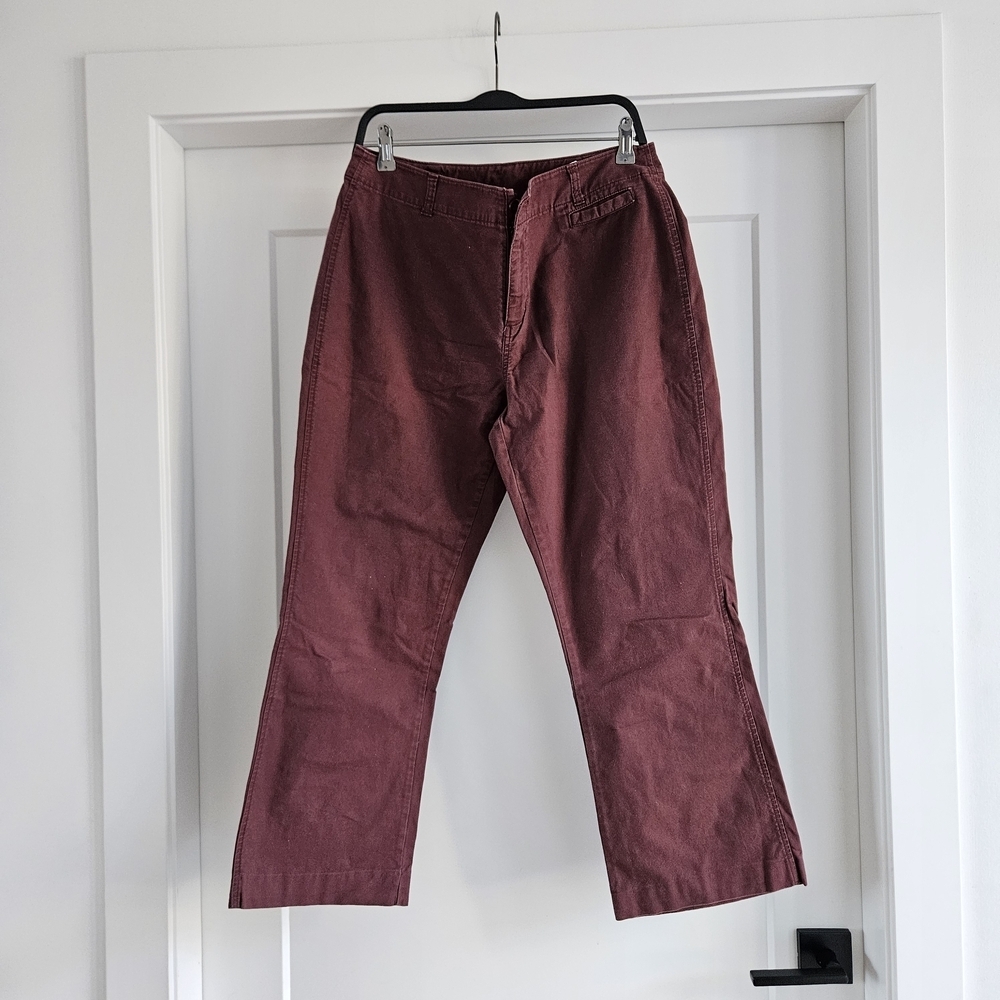 Woolrich Men's Boot Cut Pants in Deep Burgundy